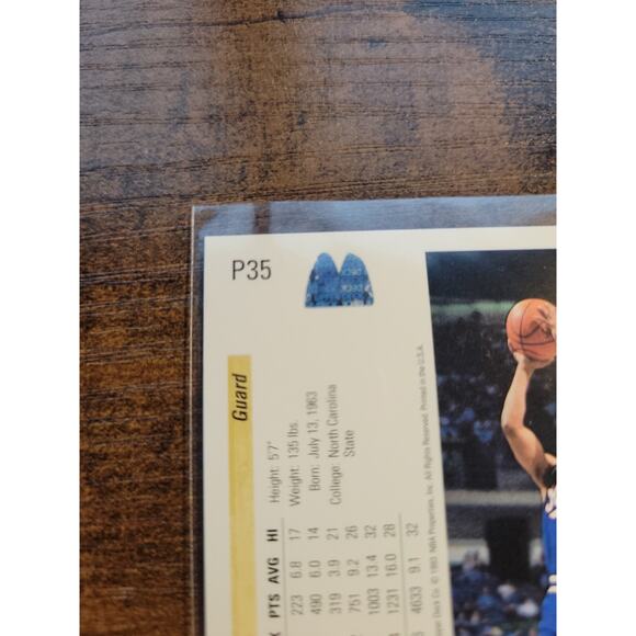 Spud Webb 1992-1993 Upper Deck McDonalds #P35 - Sacramento Kings - NBA - Picture 3 of 3